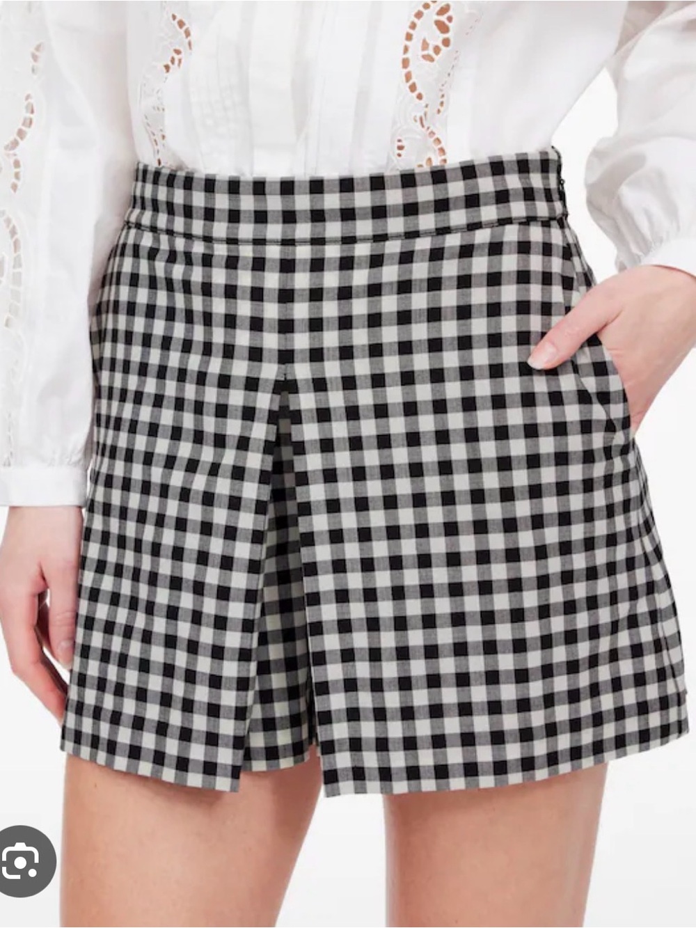 Madewell Gingham Mini Skort - Picture 3 of 9